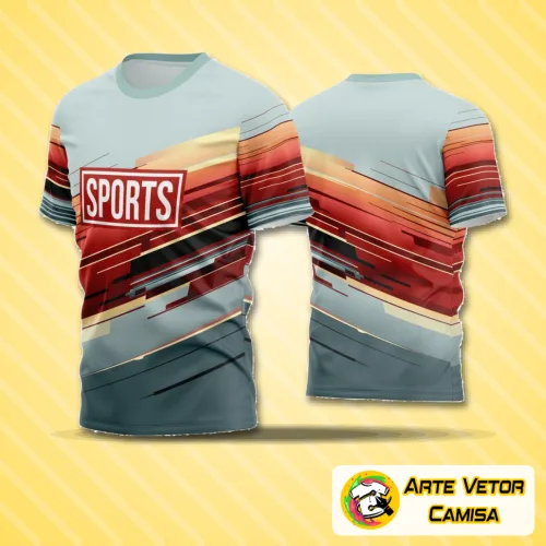 Camisa de time de futebol amador com logo no peito e estampa grande nas costas, em design moderno e cores vibrantes que destacam a identidade do time com estilo e personalidade.