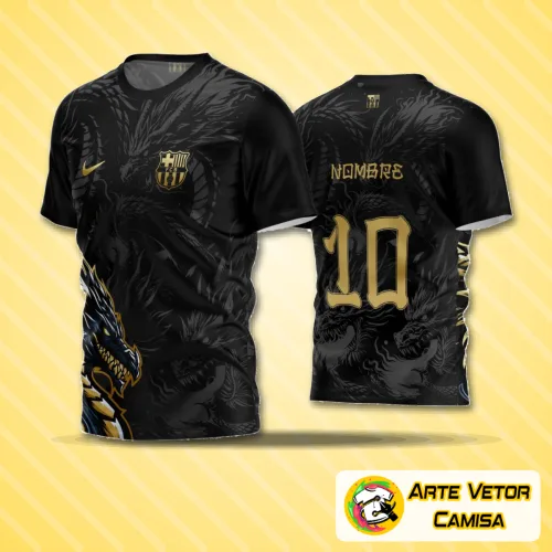 Camisa final personalizada com logo no peito e estampa grande nas costas, ideal para times de futebol amador com design moderno e marcante.