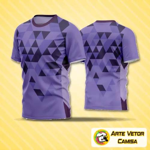 Camisa de futebol amador com logo no peito e estampa grande nas costas, design moderno e cores vibrantes que destacam o time em campo com estilo e personalidade.