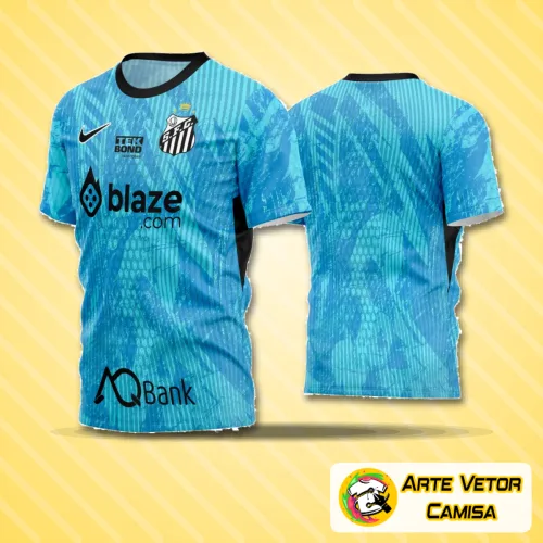 Camisa de futebol amador com logo no peito e estampa grande nas costas, destacando cores vibrantes e design moderno para destacar seu time em campo.