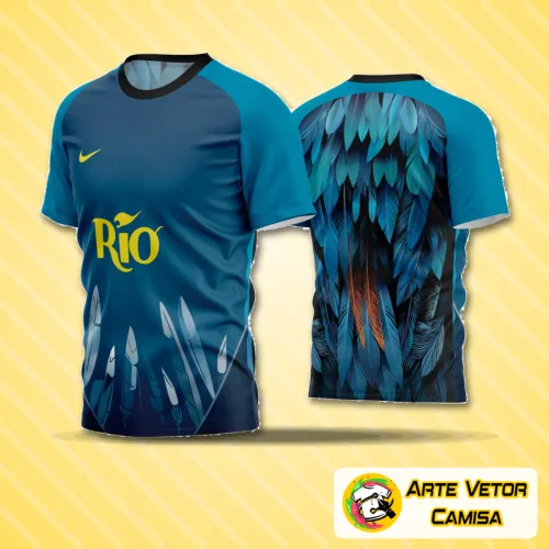 Camisa de futebol amador com logo no peito vibrante e estampa grande nas costas destacando o design moderno e elegante, perfeita para quem busca estilo e personalidade em campo.