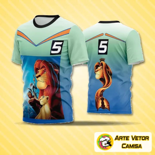 Camisa de futebol amador com logo no peito e estampa grande nas costas, apresentando design moderno e cores vibrantes, ideal para jogos e treinos com estilo e conforto.
