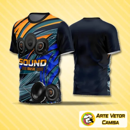 Camisa de futebol amador com logo no peito e estampa grande nas costas, mostrando design moderno e cores vibrantes para uso em jogos e treinos.