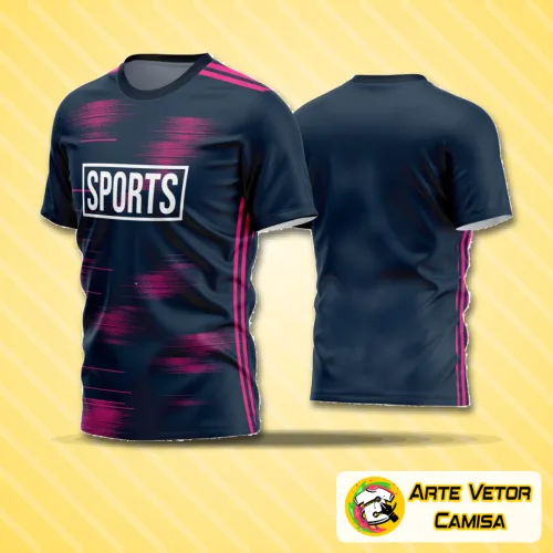 Imagem da camisa de time de futebol amador com logo no peito e estampa grande nas costas, destacando cores vibrantes e design moderno para quem busca estilo e identidade no campo.