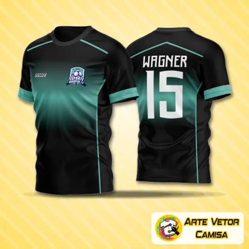 Arte Vetor Estampa Camisa Jersey Time 2024 Modelo 01