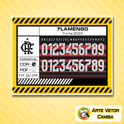 Fonte Flamengo 2024 - 2025 - TTF - CDR - PDF