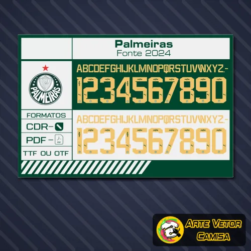 Fonte Palmeiras Puma 2024 - TTF - CDR - PDF