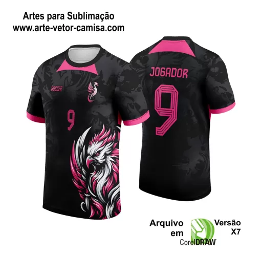 Arte Vetor Camisa InterClasse Fenix 2024 Rosa