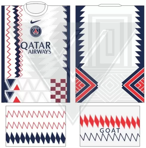 Arte Vetor Camisa Paris Saint Germain PSG - Modelo 54