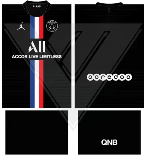 Arte Vetor Camisa Paris Saint Germain PSG - Modelo 55