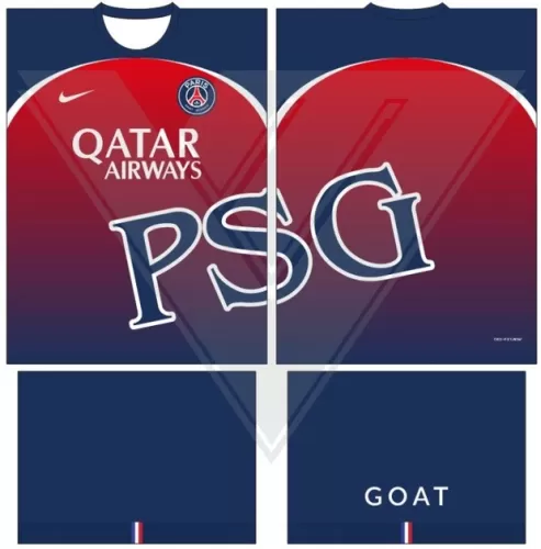 Arte Vetor Camisa Paris Saint Germain PSG - Modelo 57