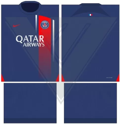 Arte Vetor Camisa Paris Saint Germain PSG - Modelo 59