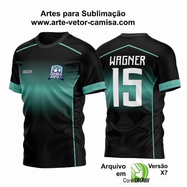 Arte Vetor Estampa Camisa Jersey Time 2024 Modelo 01