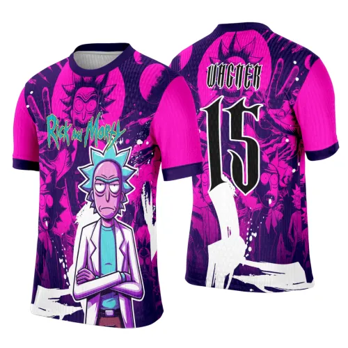 Camisa de Interclasse Personalizada Rick and Morty