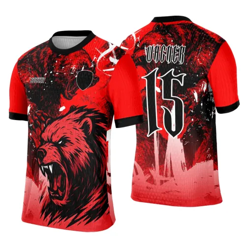 Camisa de Interclasse Personalizada Urso Vermelho