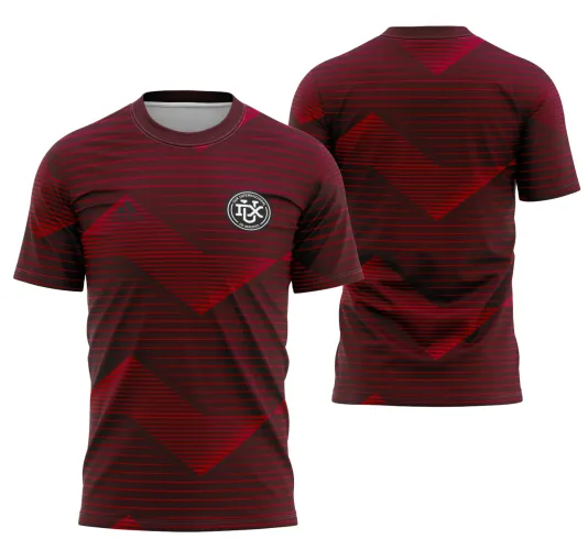 Camisa Internacional Madrid 2021-22 com logo no peito e estampa grande nas costas, destacando cores vibrantes e design moderno que capta toda a energia do time.