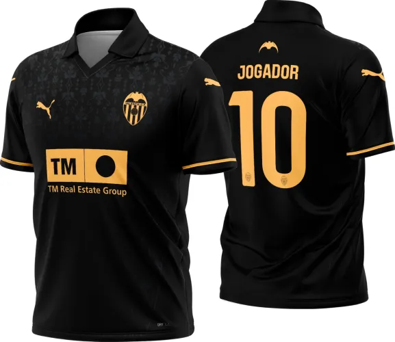 Camisa com logo no peito e estampa grande nas costas apresentando um design moderno e vibrante, ideal para quem busca estilo e personalidade nas roupas esportivas.