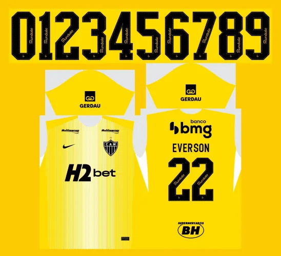 Arte Vetor Camisa Atlético Mineiro Goleiro 2026