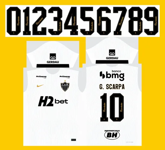 Arte Vetor Camisa Atlético Mineiro Reserva 2026