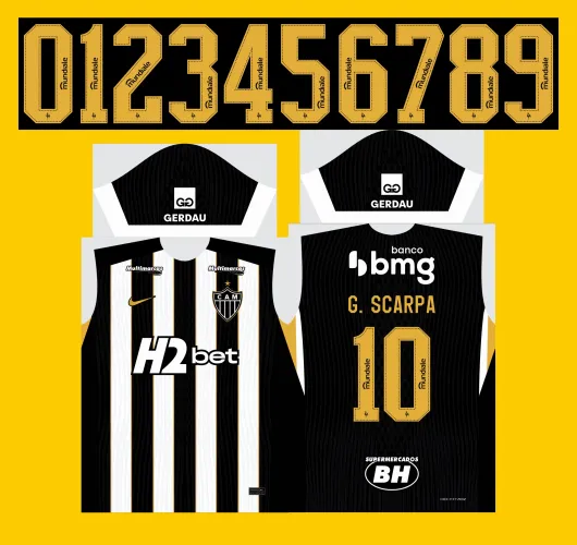 Arte Vetor Camisa Atlético Mineiro Titula 2026