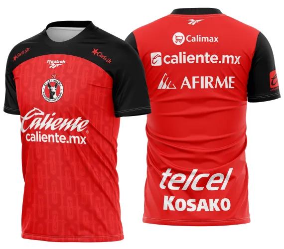 Arte Vetor Camisa Club Tijuana Local 2025-2026