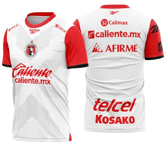 Arte Vetor Camisa Club Tijuana Visita 2025-2026