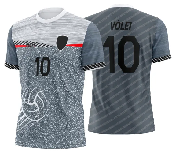 Arte Vetor Camisa de Vôlei Personalizado Moderno