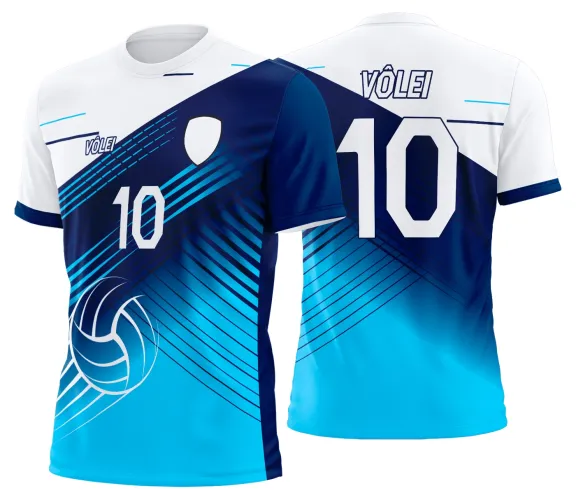 Arte Vetor Camisa de Vôlei Personalizado Moderno