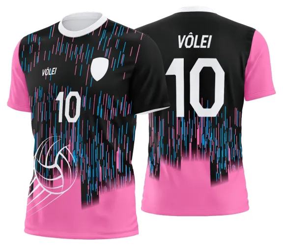 Arte Vetor Camisa de Vôlei Personalizado Moderno