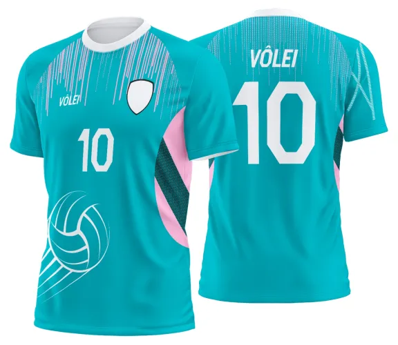 Arte Vetor Camisa de Vôlei Personalizado Moderno