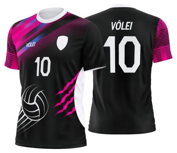 Arte Vetor Camisa de Vôlei Personalizado Moderno