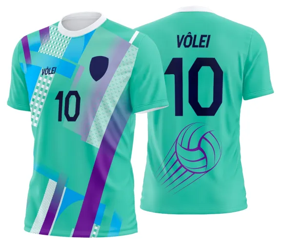 Arte Vetor Camisa de Vôlei Personalizado Moderno