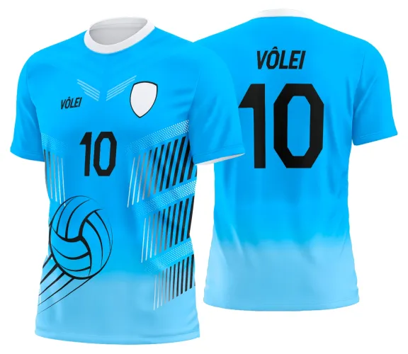 Arte Vetor Camisa de Vôlei Personalizado Moderno