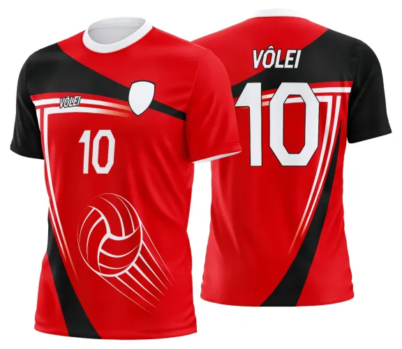 Arte Vetor Camisa de Vôlei Personalizado Moderno