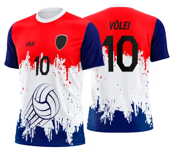 Arte Vetor Camisa de Vôlei Personalizado Moderno