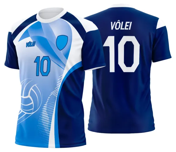 Arte Vetor Camisa de Vôlei Personalizado Moderno