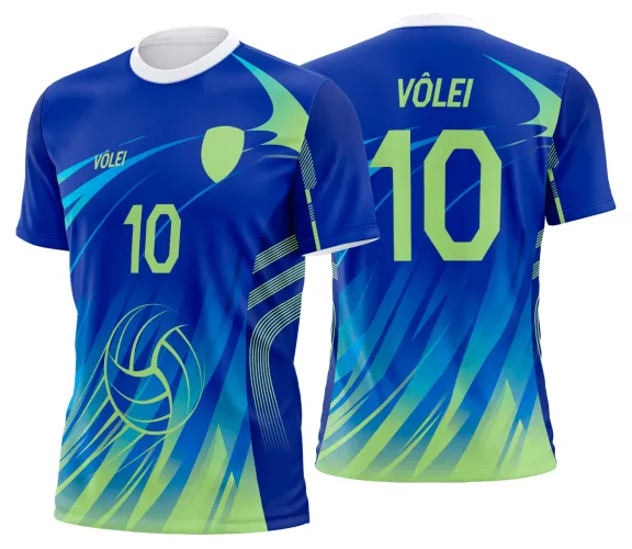 Arte Vetor Camisa de Vôlei Personalizado Moderno