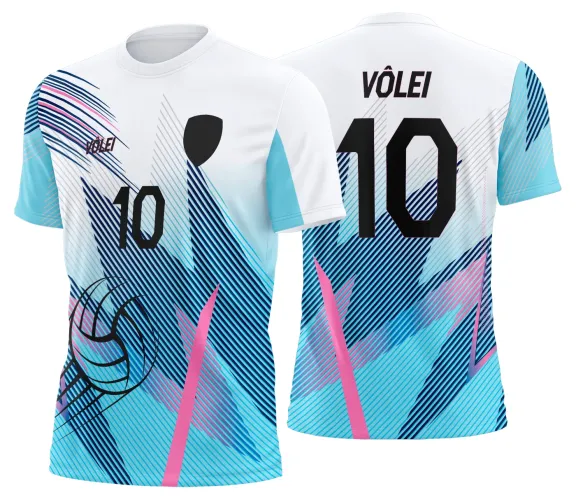 Arte Vetor Camisa de Vôlei Personalizado Moderno