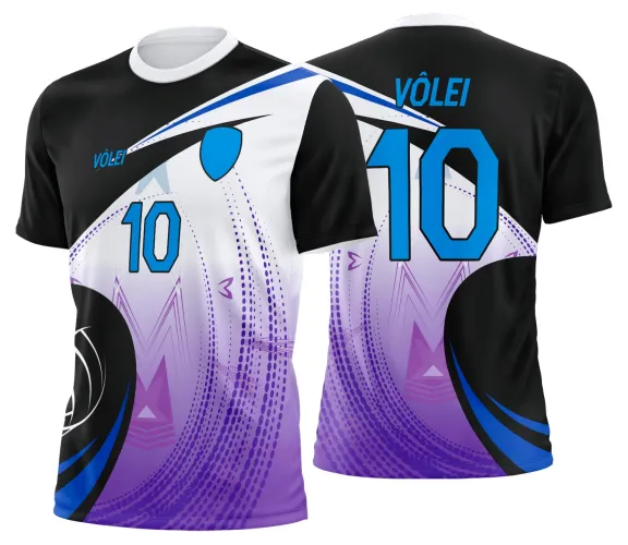 Arte Vetor Camisa de Vôlei Personalizado Moderno