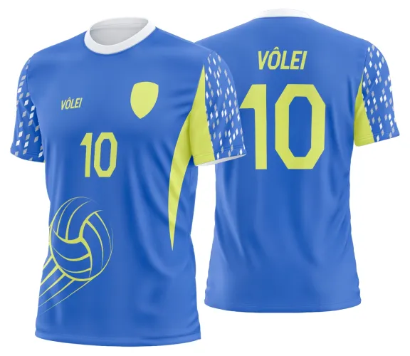 Arte Vetor Camisa de Vôlei Personalizado Moderno
