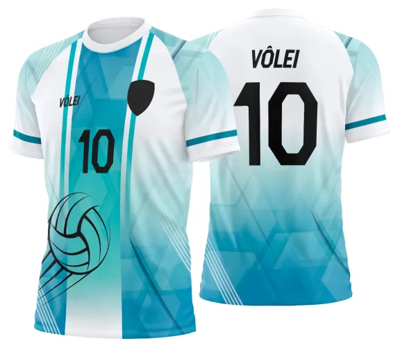 Arte Vetor Camisa de Vôlei Personalizado Moderno