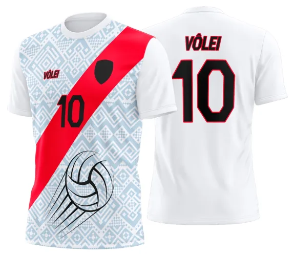 Arte Vetor Camisa de Vôlei Personalizado Moderno