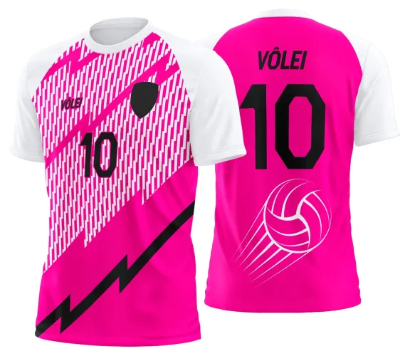 Arte Vetor Camisa de Vôlei Personalizado Moderno