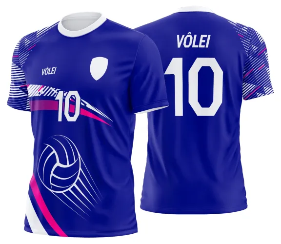 Arte Vetor Camisa de Vôlei Personalizado Moderno