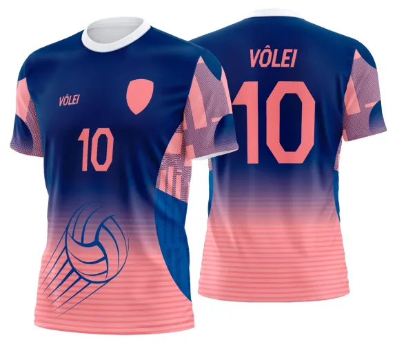 Arte Vetor Camisa de Vôlei Personalizado Moderno