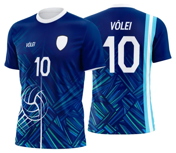 Arte Vetor Camisa de Vôlei Personalizado Moderno