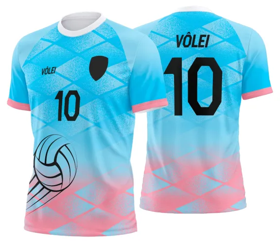Arte Vetor Camisa de Vôlei Personalizado Moderno