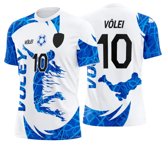 Arte Vetor Camisa de Vôlei Personalizado Moderno