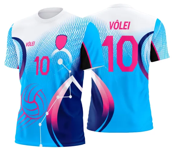 Arte Vetor Camisa de Vôlei Personalizado Moderno