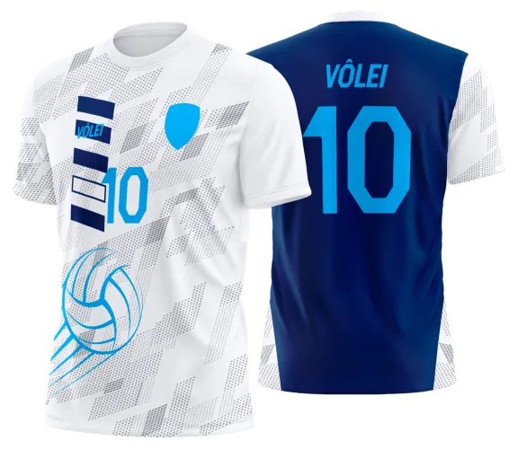 Arte Vetor Camisa de Vôlei Personalizado Moderno